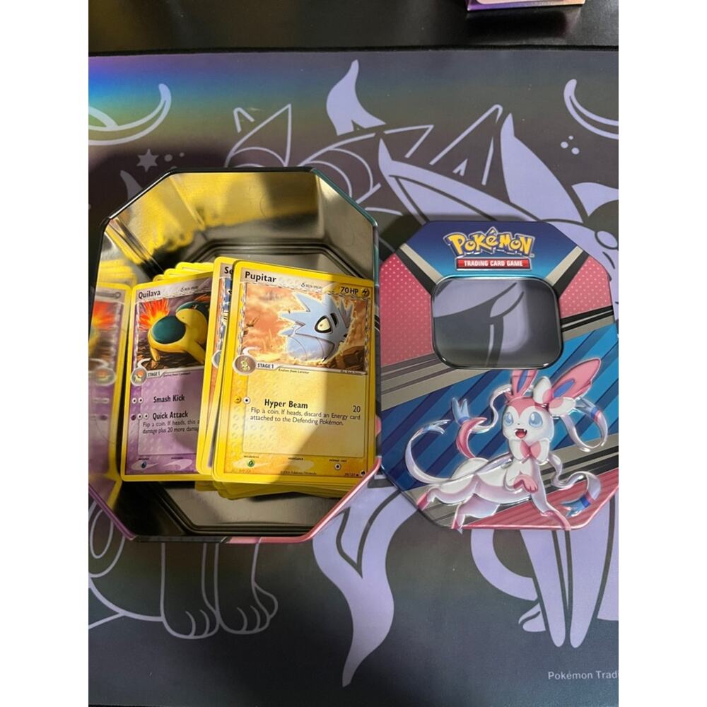 Pokémon Trading Card Tin with Cards